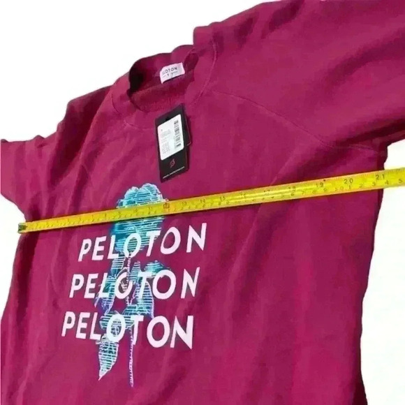 NWT Peloton Women Oversized Crewneck Long Sleeve Logo Casual Sweatshirt S - Picture 7 of 11